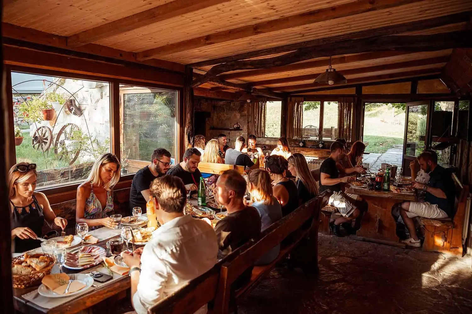 people sitting at a table