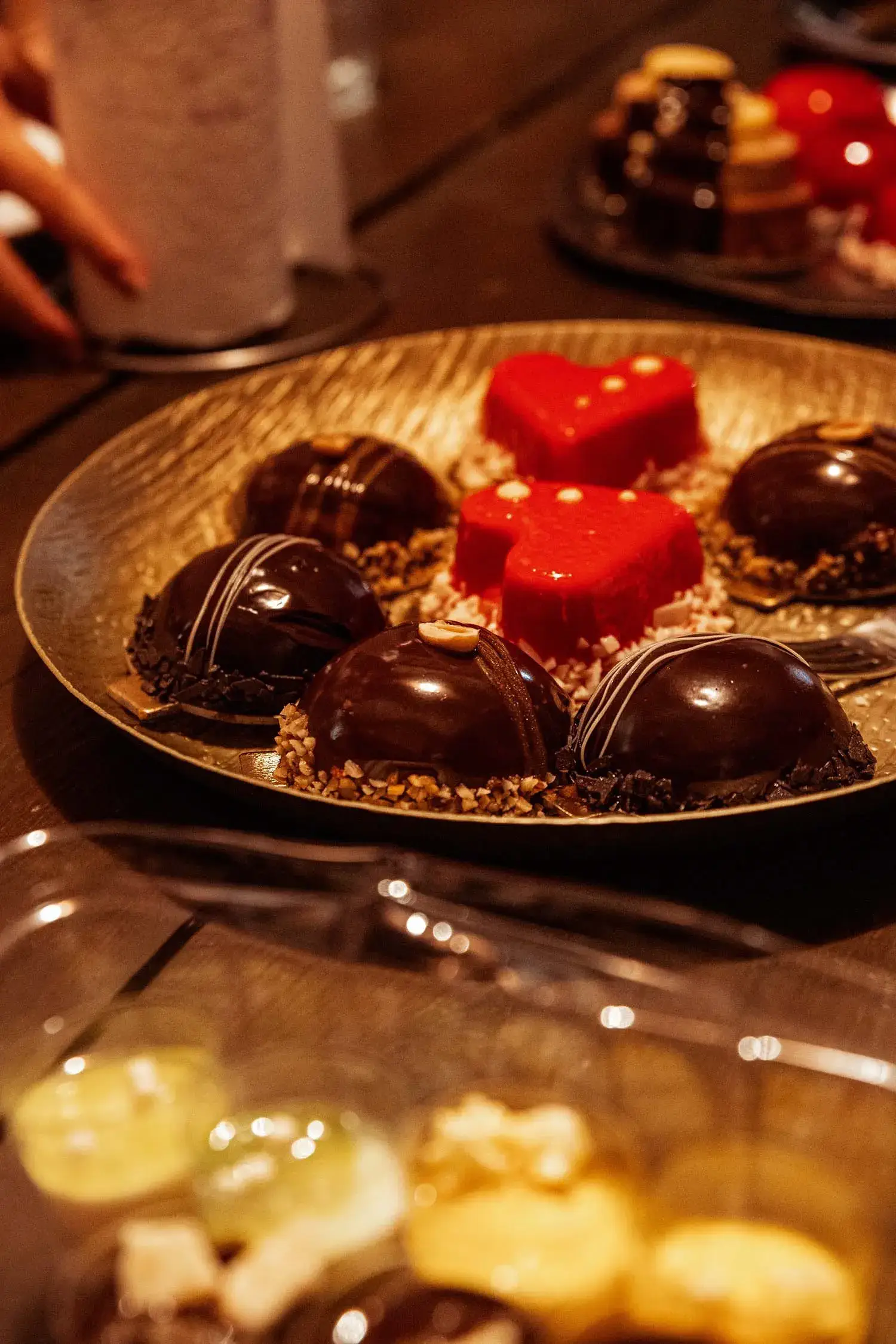 small cakes on a table